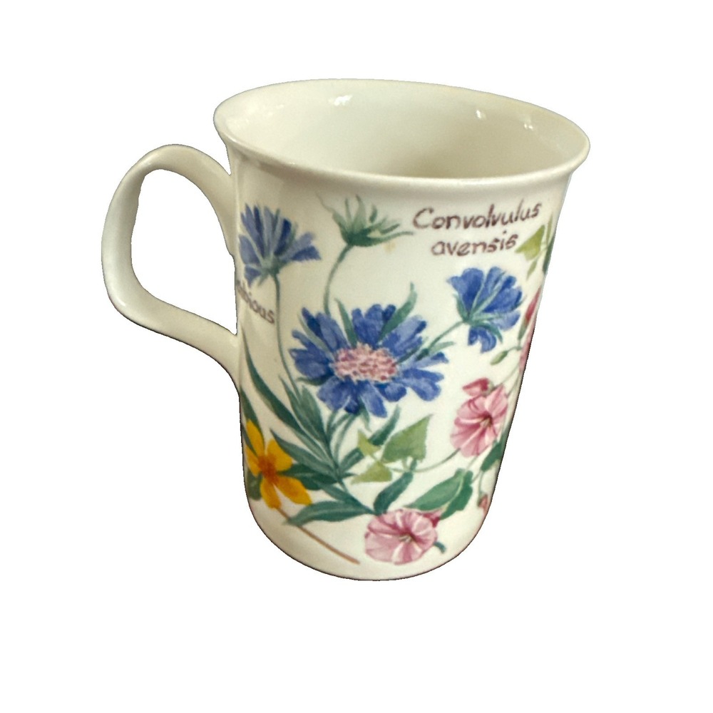 Roy Kirkham England CHATSWORTH Flowers BONE CHINA MUG